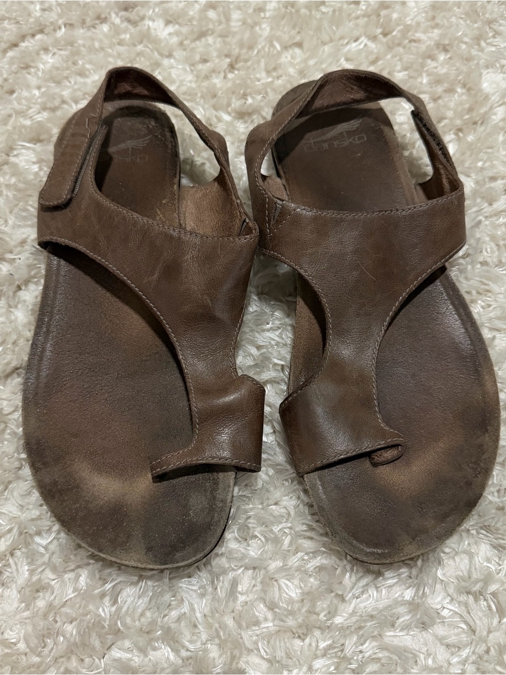 Dansko Brown Leather Women’s Slingback Sandals - Size 40/9-9.5